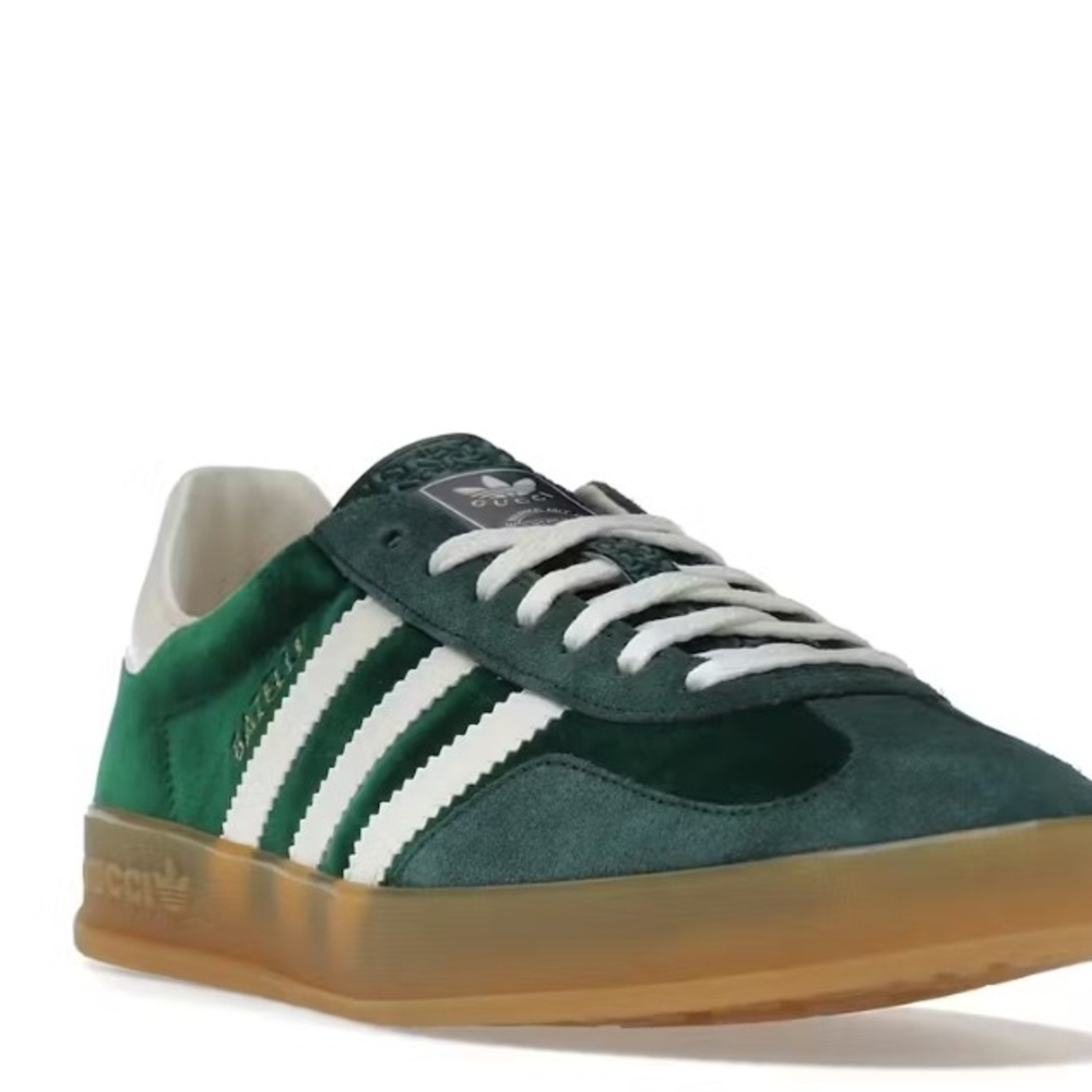 Gucci Men's Forest Green Adidas Colab Sneakers Size 6 In Mens SOLD OUT SHOE!!!!